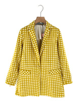 Blazer long size print vichy