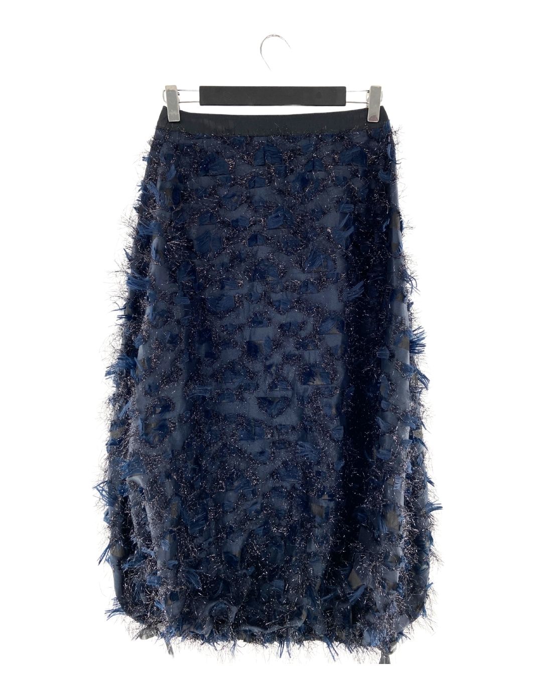 Falda midi afelpada ajustable