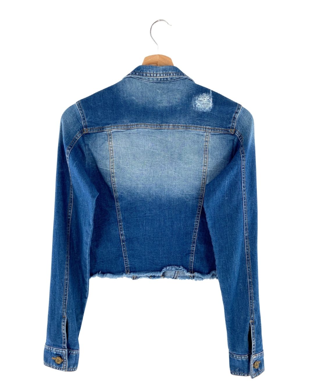 Chaqueta crop stretch