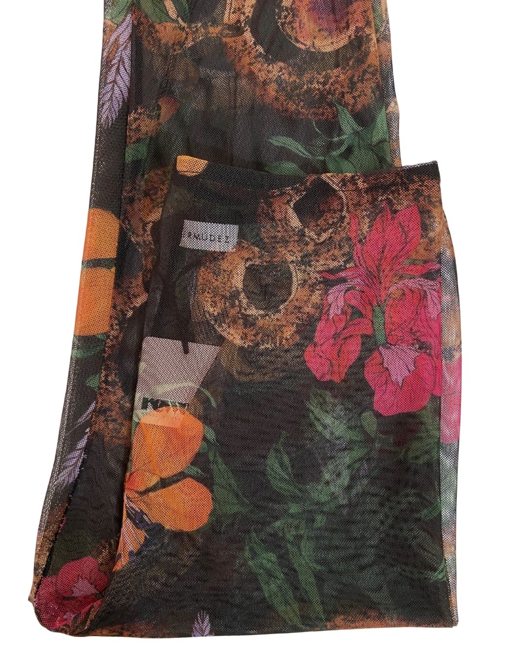 Medias en mesh flores