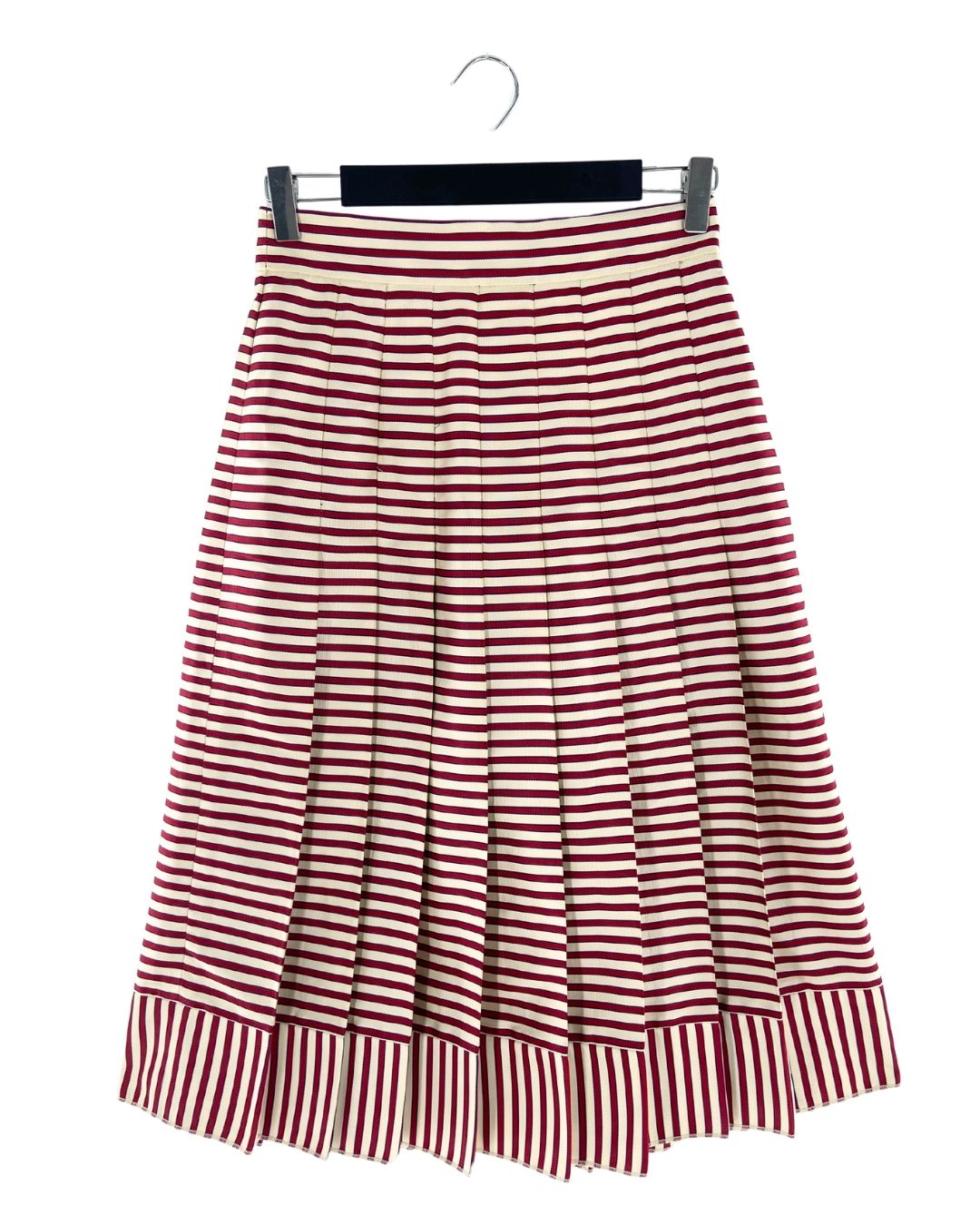 Falda midi a franjas