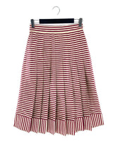 Falda midi a franjas