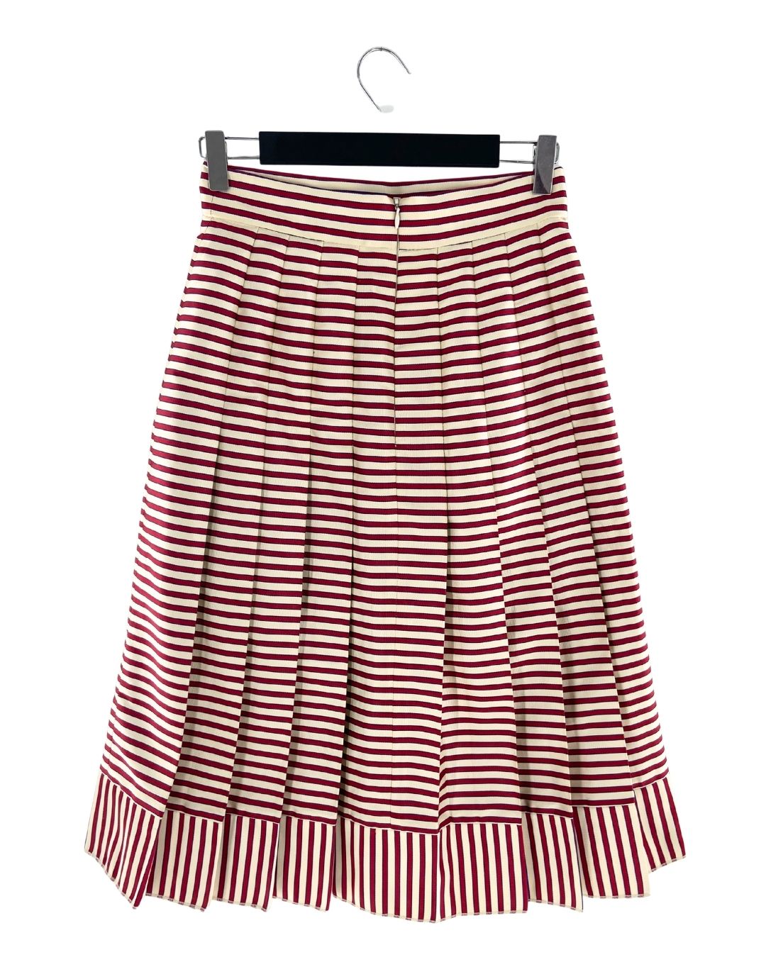 Falda midi a franjas