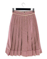 Falda midi a franjas