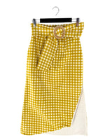 Faldas con cinturon print