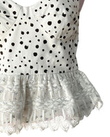 Blusa de tiras vuelo tejido