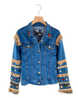 Chaqueta en denim con bordados