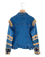 Chaqueta en denim con bordados