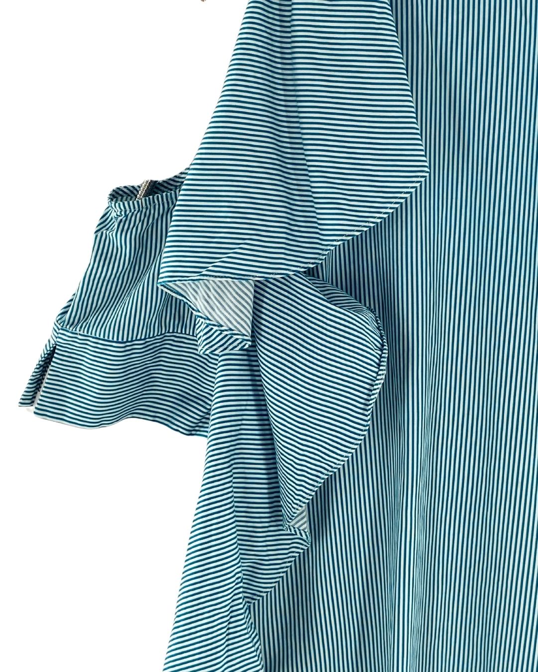 Vestido mini rayas cut out