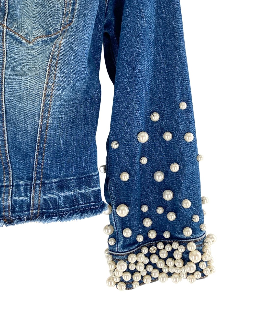 Chaqueta crop en denim