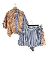 Short 100% seda satinado