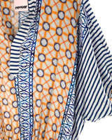 Blusa 100% seda manga mariposa
