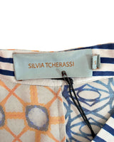 Blusa 100% seda manga mariposa