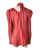 Blusa 100%  seda a rayas