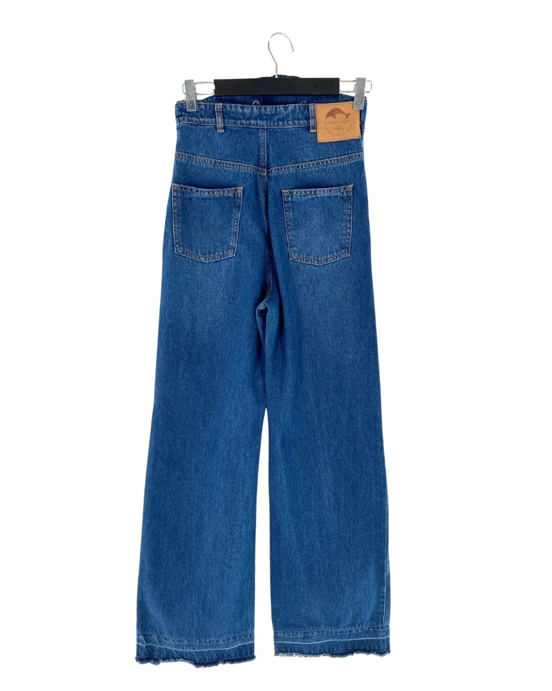 Jean wide leg lace up
