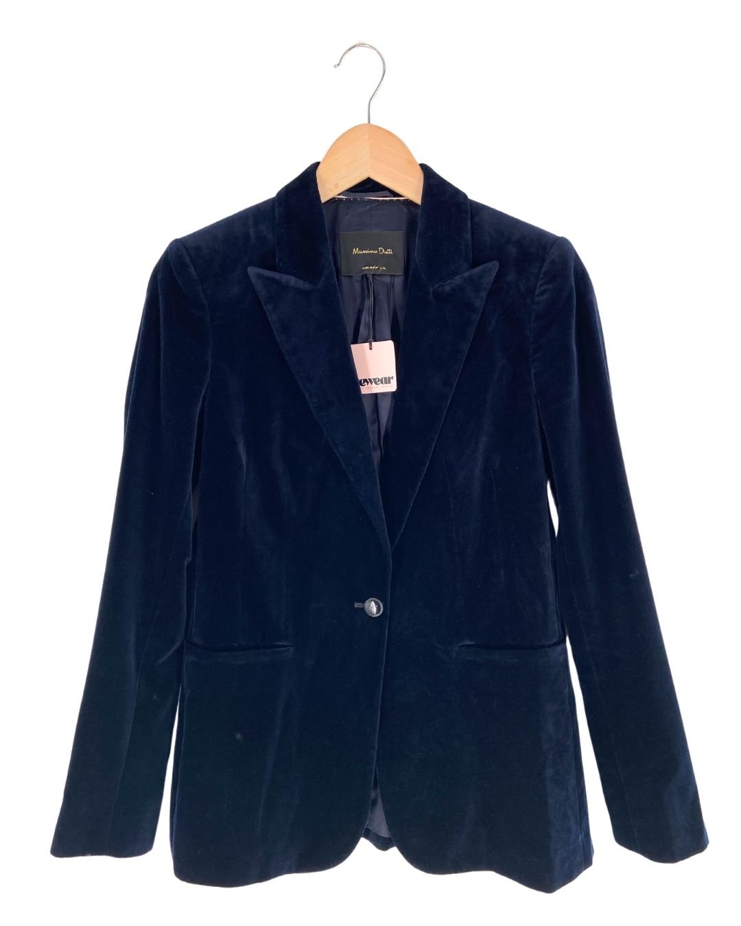 Blazer clásico en velvet