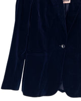 Blazer clásico en velvet