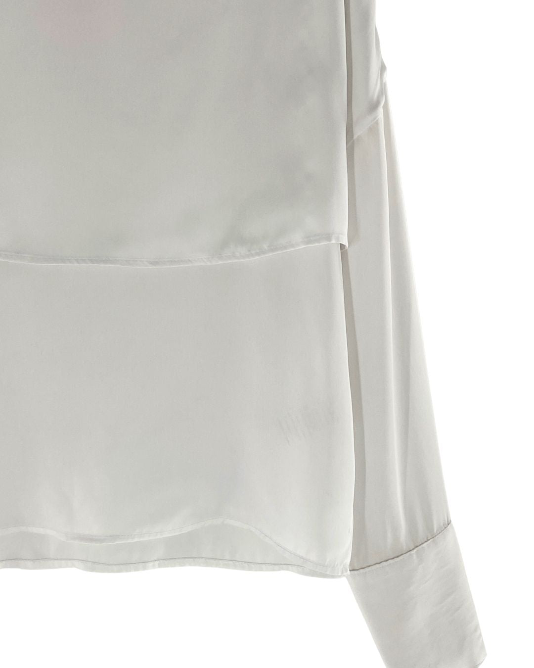 Blusa satinada manga larga
