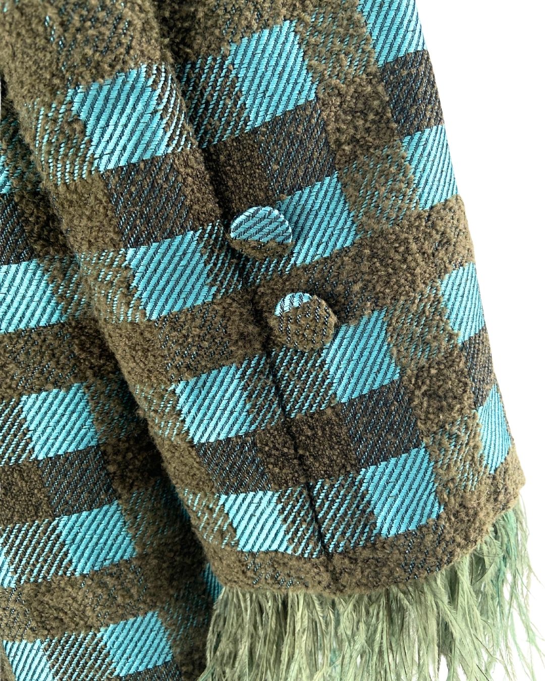 Blazer a cuadros con textura