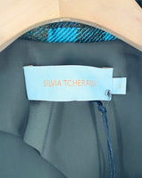 Blazer a cuadros con textura