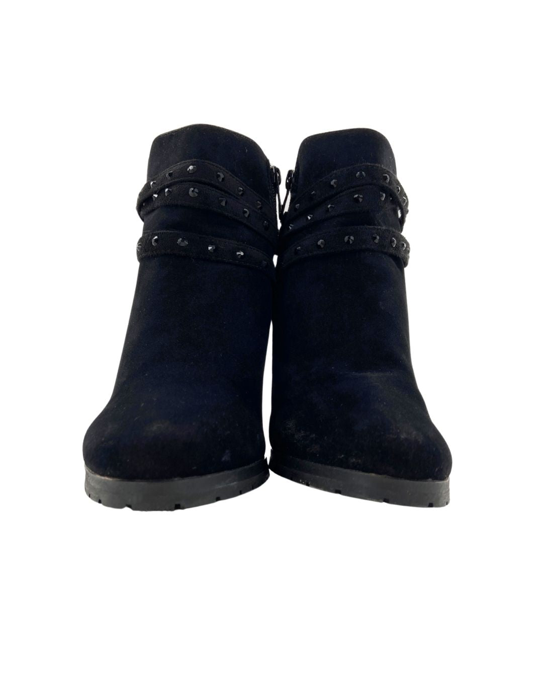 Botines tacón con cremallera