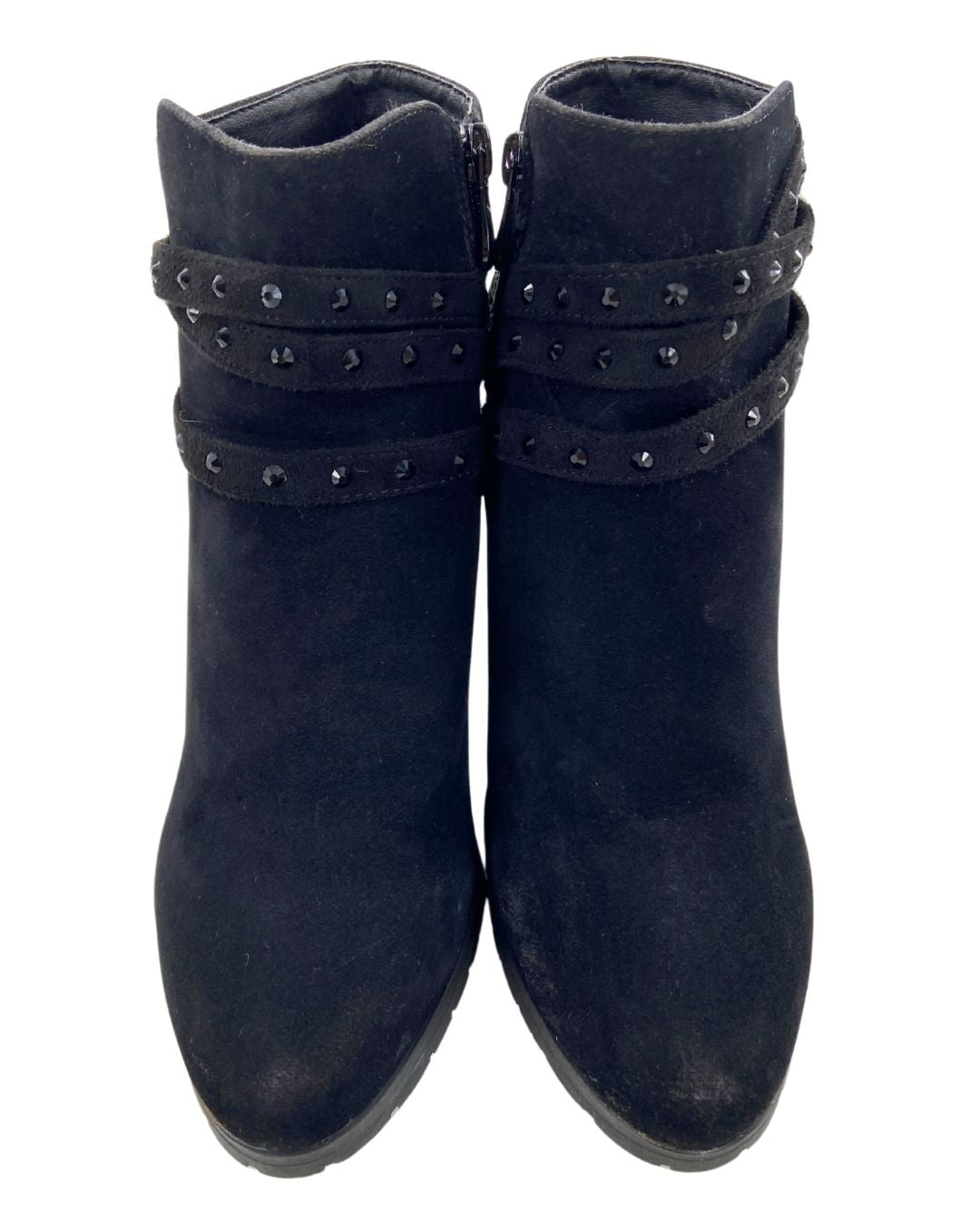 Botines tacón con cremallera
