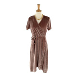 Vestido midi manga corta