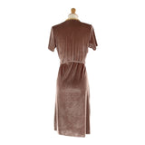 Vestido midi manga corta