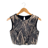 Blusa crop sleeveless