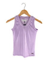 Blusa crop en canalé brillante