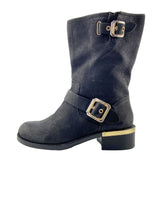 Moto boot en piel