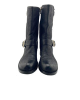 Moto boot en piel