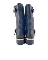 Moto boot en piel