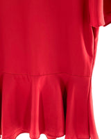 Blusa manga corta con vuelo