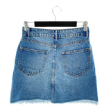 Falda mini en denim wash