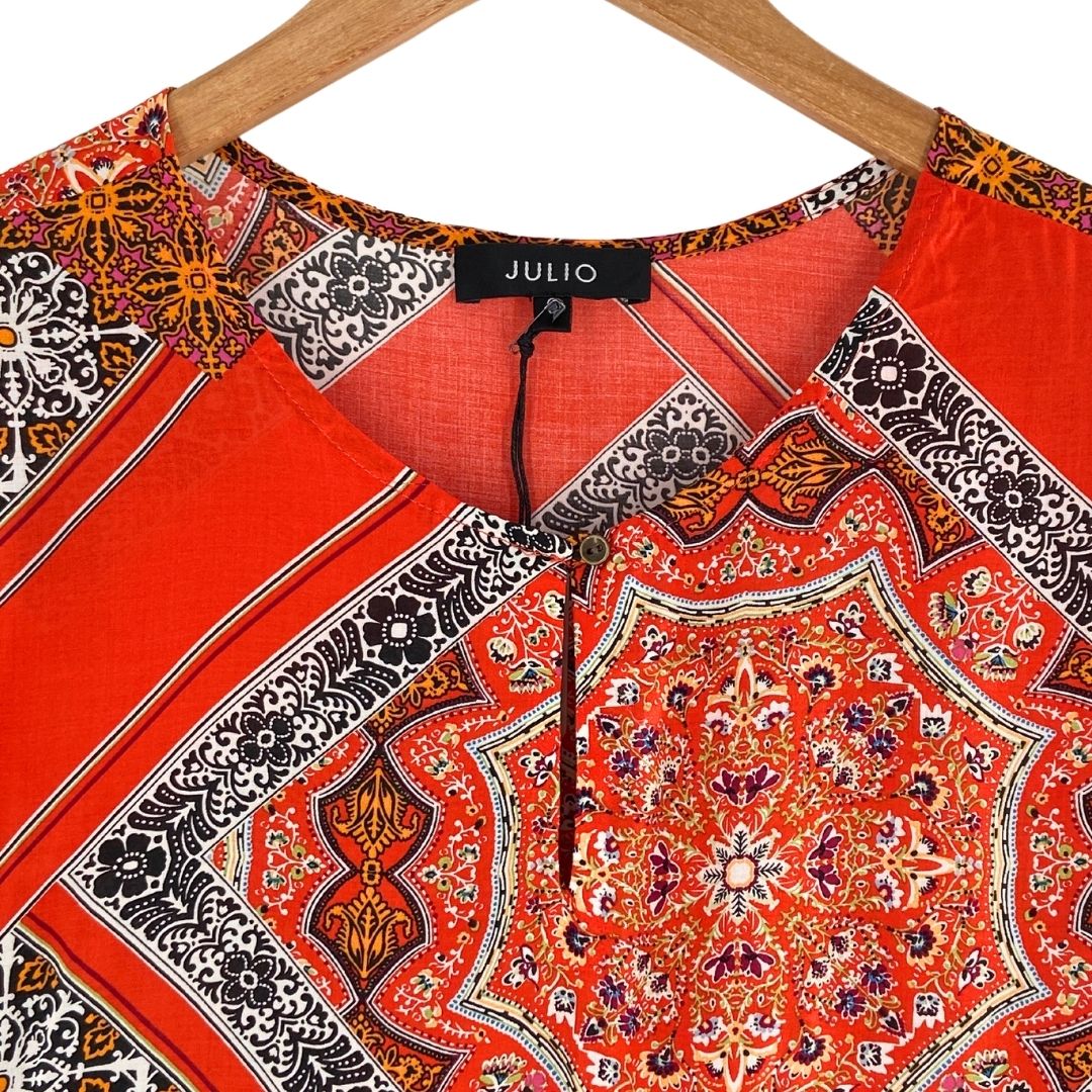 Blusa manga corta en punta