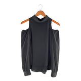 Blusa shoulderless con textura