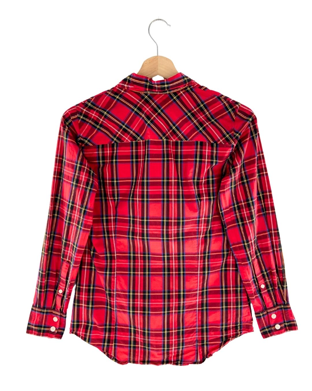 Camisa a cuadros manga larga