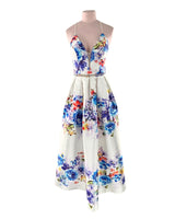 Vestido satinado cruzado