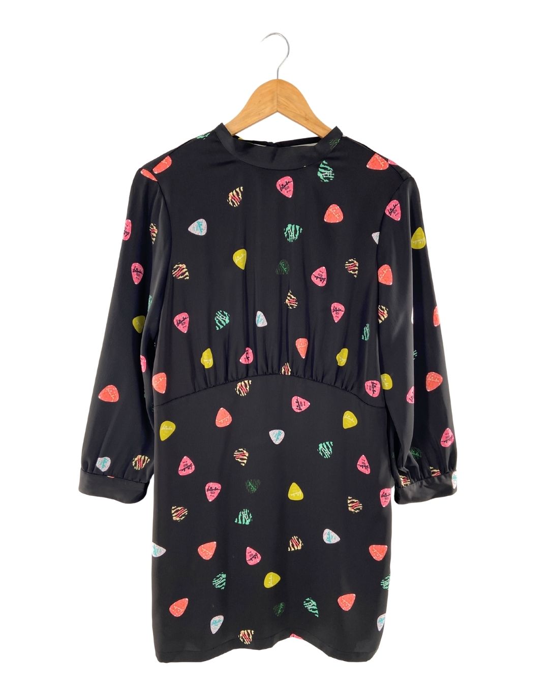 Vestido midi satinado