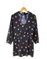 Vestido midi satinado