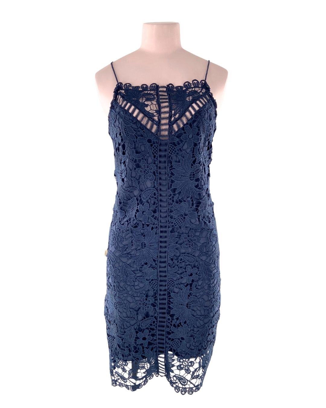 Vestido midi de tiras