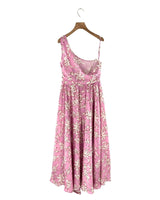Vestido satinado print flores