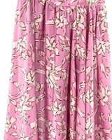 Vestido satinado print flores