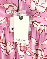 Vestido satinado print flores