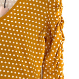 Blusa mangas 3/4 encauchadas