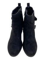 Botines tacón medio en gamuza