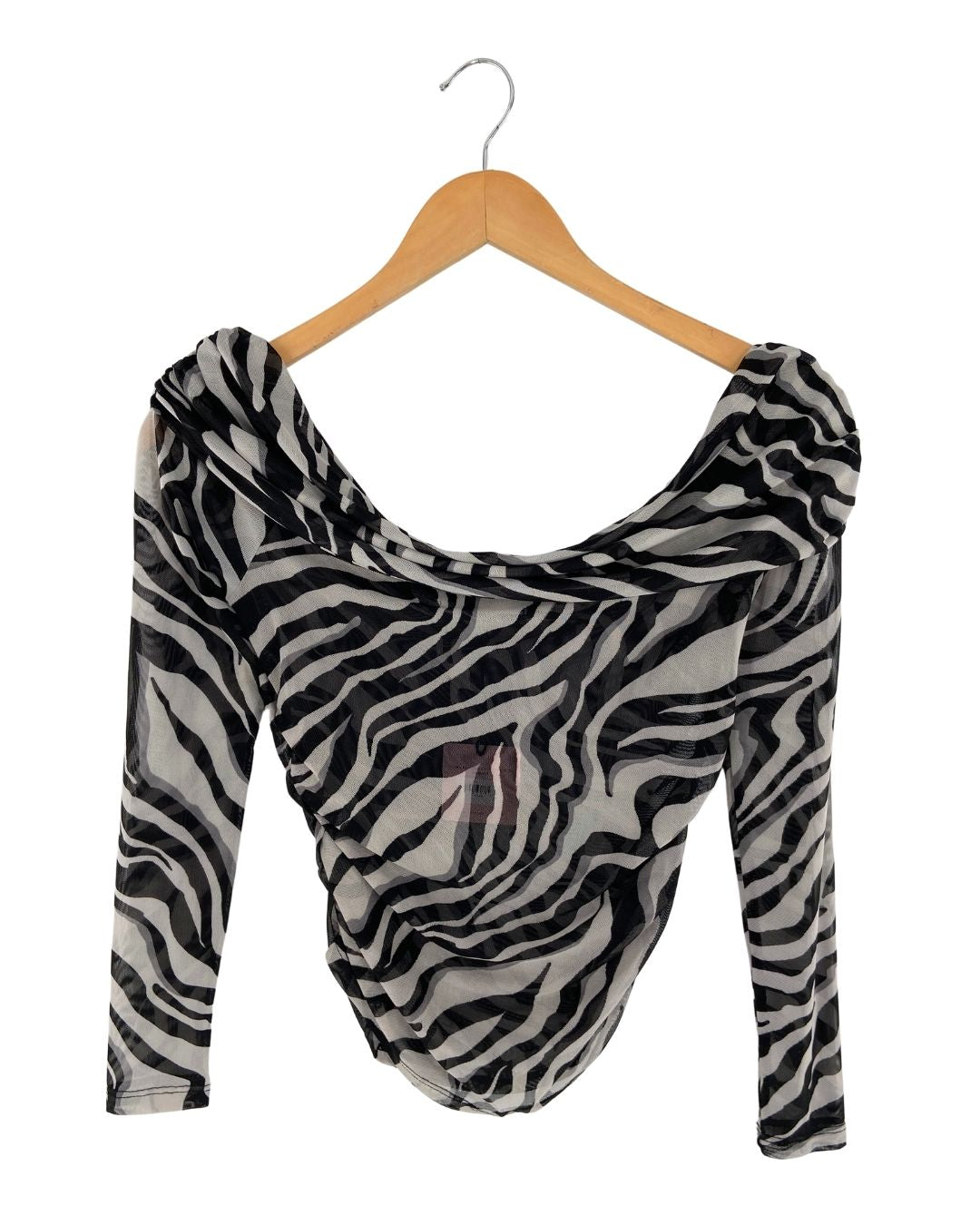 Blusa manga larga traslucida c