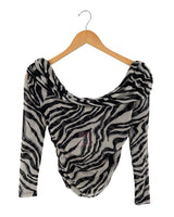 Blusa manga larga traslucida c