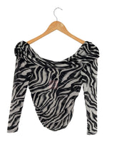 Blusa manga larga traslucida c